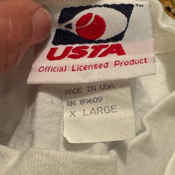 1999 Vintage US Open Tennis t-shirt - short sleeves - white - unisex XL - Picture 3 of 3